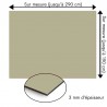Plaque en aluminium gris mastic sur mesure - épaisseur 3 mm