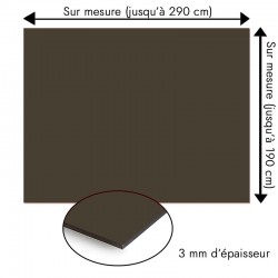 Plaque en aluminium gris taupe sur mesure - épaisseur 3 mm