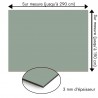 Plaque en aluminium vert sauge sur mesure - épaisseur 3 mm