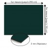 Plaque en aluminium vert émeraude sur mesure - épaisseur 3 mm
