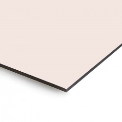 Plaque en aluminium rose poudré sur mesure - épaisseur 3 mm